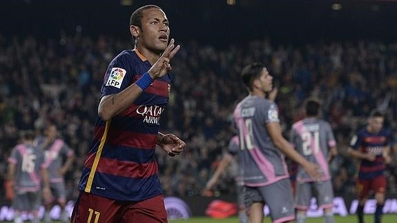Neymar derrota a un valiente Rayo