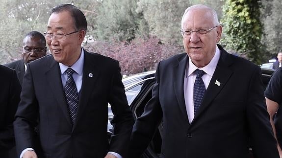 Ban Ki-moon urge a israelíes y palestinos a actuar rápido para rebajar la tensión