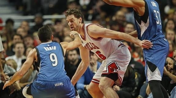Ricky Rubio y los novatos de los Timberwolves pudieron con los Bulls de Gasol