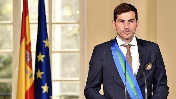 Casillas: «Dedico esta medalla a toda la gente que me ha apoyado»