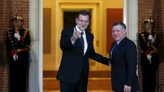 Rajoy recibe a Abdalá II en La Moncloa