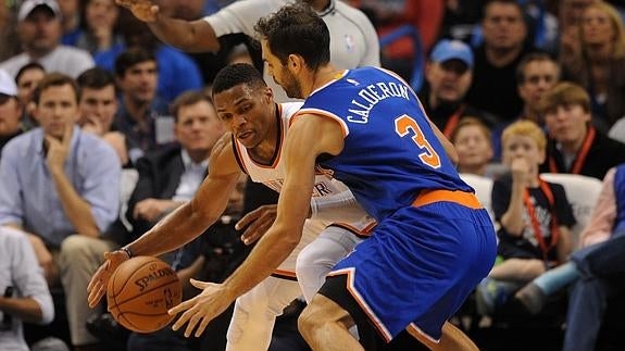 Los Knicks de Calderón vuelan en Oklahoma