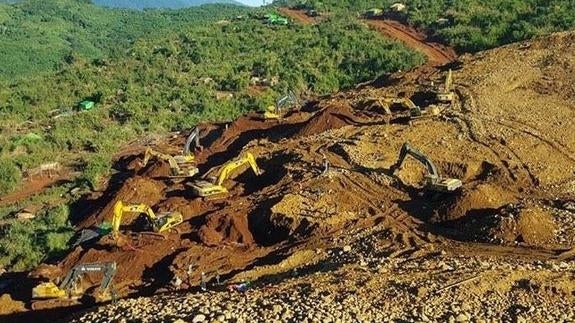 Al menos 91 muertos en una avalancha en una mina de jade en Birmania