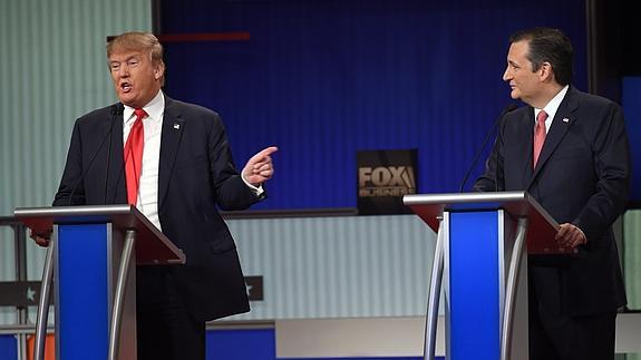 Trump y Cruz encienden el debate republicano