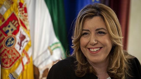 Susana Díaz, sobre las primarias: «Ahora mismo no estoy en nada que no sea Andalucía»