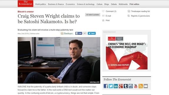 El emprendedor australiano Craig Wright confiesa ser el creador de Bitcoin