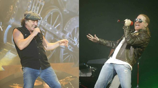 Sin muletas ni sordera, Axl Rose y Brian Johnson en Bilbao