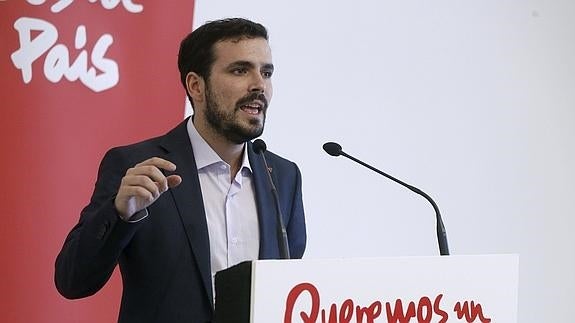 Garzón defiende Unidos Podemos para «generar esperanza en los que lo pasan mal»