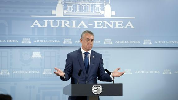 Urkullu convoca elecciones en el País Vasco para el 25 de septiembre