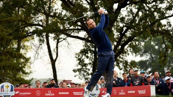 EE UU comenzó arrasando a Europa en la Ryder