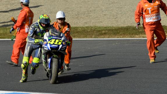 Rossi: "No tuve la sensación de entrar en la curva demasiado largo"