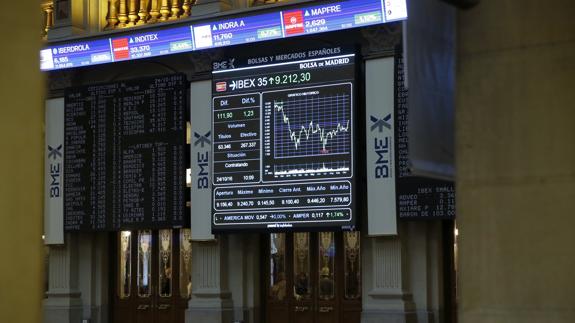 El Ibex-35 interrumpe la secuencia alcista por encima de los 9.100 puntos