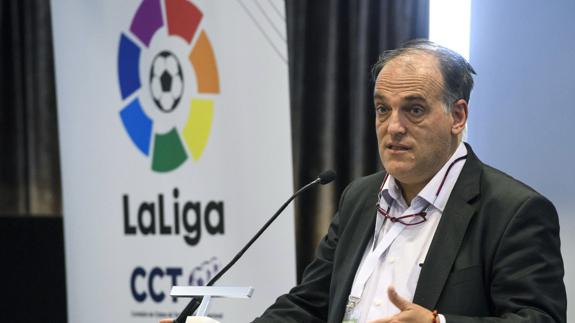 Tebas presentará una querella criminal contra 17 aficionados del Rayo por el 'caso Zozulya'