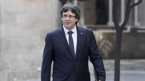 Puigdemont: «El juicio del 9-N es una farsa y un teatro»