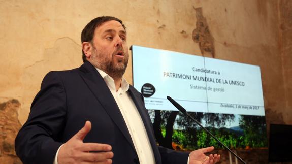 Junqueras tiende la mano a Rajoy pero no renunciará al referéndum
