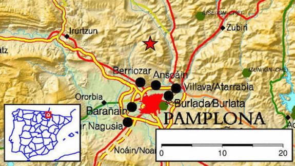 Un terremoto de magnitud 4,4 agita Pamplona