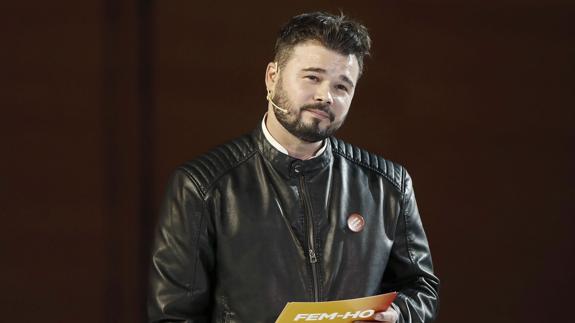 Rufián: «La extrema derecha de SCC tiene derecho a manifestarse»
