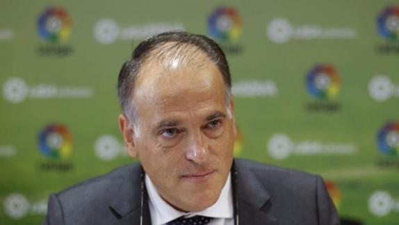 Tebas: «Como madridista sentí pena por el gol de Messi»