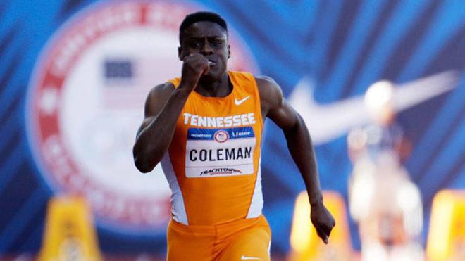 Coleman 'vuela' en la NCAA y amenaza la fiesta de Bolt