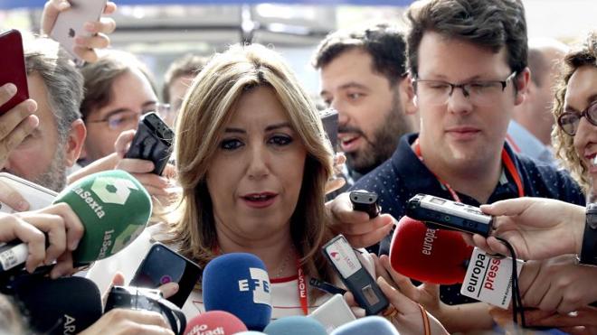 Susana Díaz recuerda a Sánchez que «no hay una mayoría alternativa»