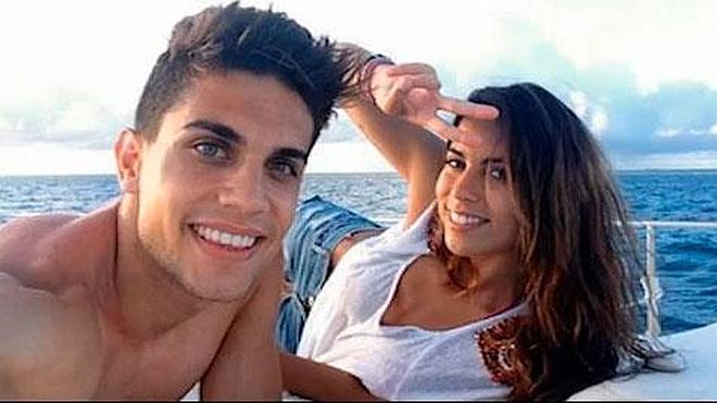 Melissa Jiménez y Marc Bartra airean su amor en las redes sociales