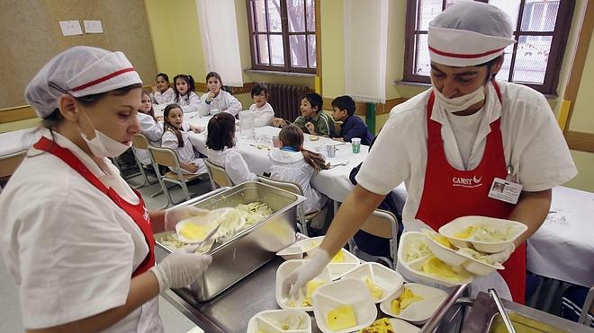 División entre las regiones por los comedores escolares