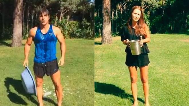 David Bustamante y Paula Echevarría también se unen al #IceBucketChallenge