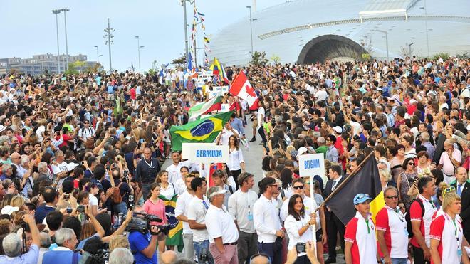 Human tide to open the Sailing competition