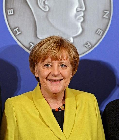 Merkel, de rodaje en Berlín