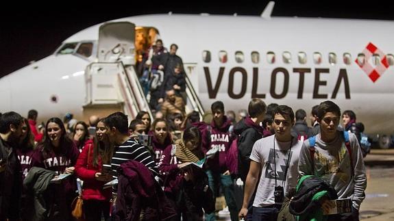 Parayas recibe el primer vuelo de Venecia