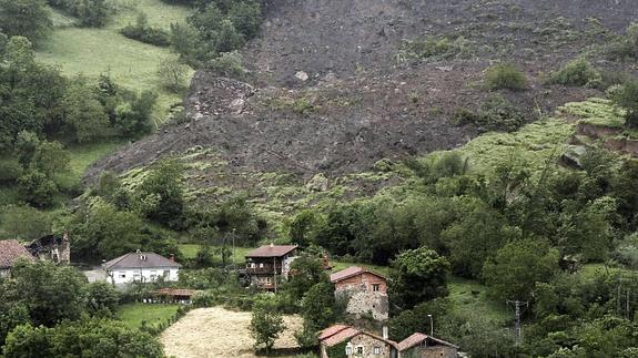 Los afectados por el argayo de Sebrango ya pueden pedir las ayudas