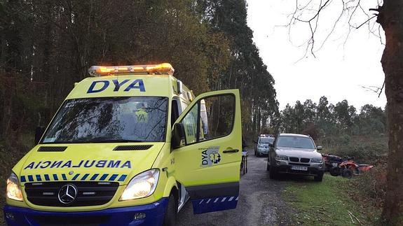 Un herido al caer de un quad en Ontón