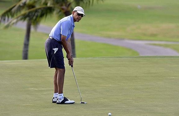 Con la boda a otra parte para que Obama juegue al golf