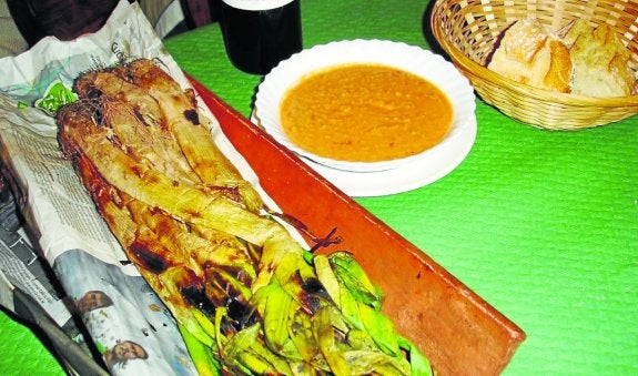 Temporada de calçots en La Estación de Mogro