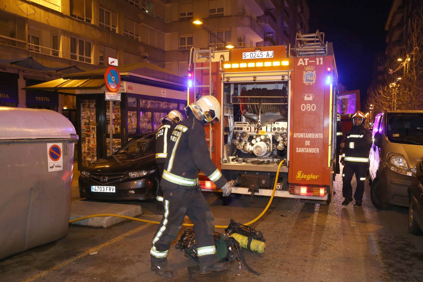 Muere un hombre de 91 años en el incendio de un piso en Floranes