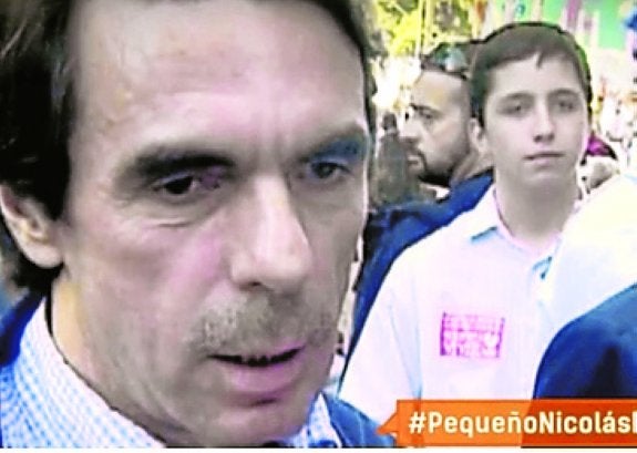 El 'pequeño Nicolás' se pone el bigote de Aznar