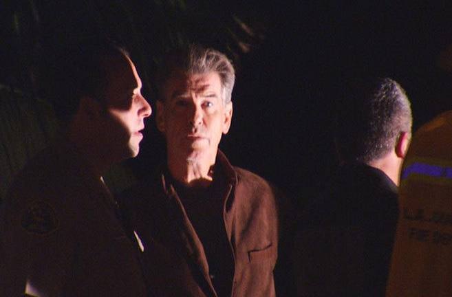 Fuego en la casa de Brosnan