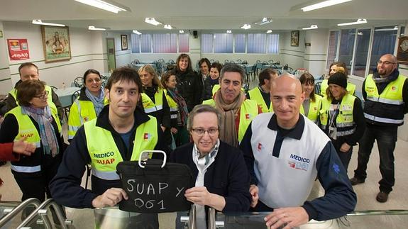 Personal de los SUAP y del 061 dona el sobrante de la "caja de resistencia"