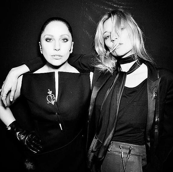 Lady Gaga y Kate Moss, de fiesta loca