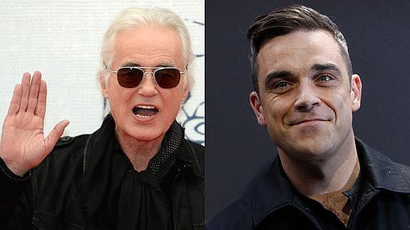 Jimmy Page gana a Robbie Williams