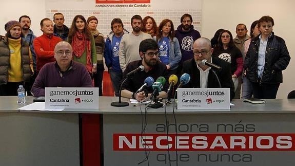 IU, Equo e independientes crean la coalición Ganemos Juntos Cantabria