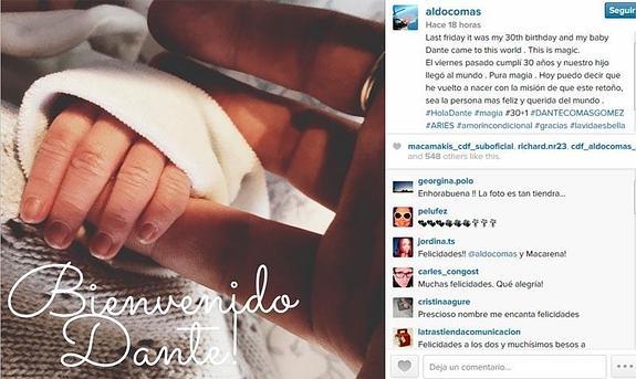 Macarena Gómez de a luz a su primer hijo