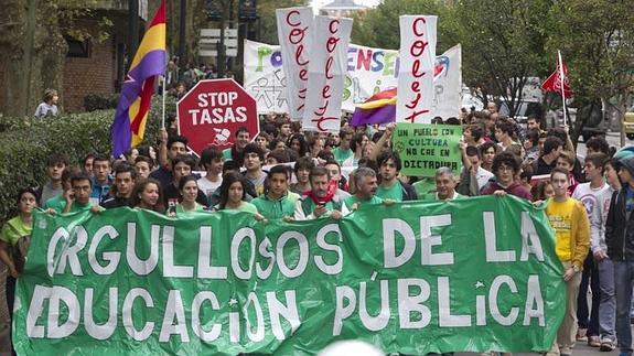 Nueva manifestación contra las políticas educativas del PP