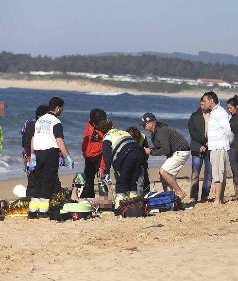 Fallece el preso rescatado en la playa de Somo