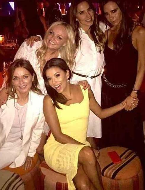 Las Spice Girls, en el cumpleaños de Beckham