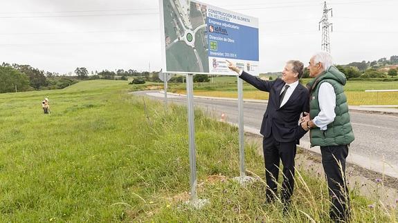 El Parque Empresarial Besaya mejora su acceso con una rotonda