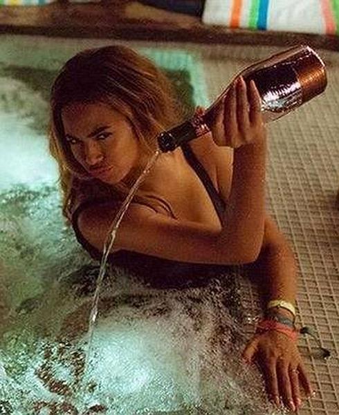 Beyoncé se baña con un champán de 18.000 euros