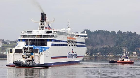 Tres buques de Brittany Ferries son actualizados en las instalaciones de Astander