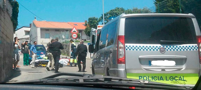 Cinco mujeres heridas en tres accidentes de tráfico en Santander