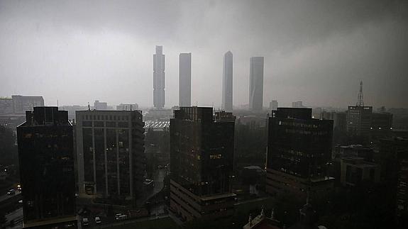 La tormenta colapsa Madrid